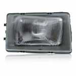 Farol principal lado direito com lente de vidro para lâmpada H4 Volvo caminhões