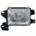 Farol principal lado esquerdo com lente de vidro para lâmpada H4 com suporte Ford F1000 F4000