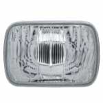 Farol principal lado esquerdo com lente de vidro para lâmpada H4 Fiat 147