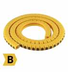Letra B  - Pacote anilha gravada identificador marcador de fios e cabos 0.75mm até 4mm