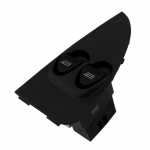 Botão/Interruptor de vidro elétrico duplo 12 terminais porta dianteira lado esquerdo LED laranja Fiat Palio Siena Strada