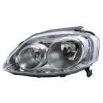 Farol principal duplo bi-parábola lado esquerdo com pisca e lente de vidro para lâmpadas H7 e H3 Volkswagen CrossFox Fox SpaceFox