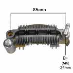 Retificador do alternador 70A Mitsubishi Mazda MPV - ligações