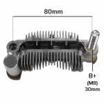 Retificador do alternador 85A Mitsubishi Jac Motors J2 J3 Turin (c/ diodo de excitação)