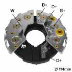 Retificador do alternador 55A Bosch K1 Audi Mercedes-Benz Classe C SL V MB180 Sprinter Vito Volkswagen Jetta Quantum - ligações