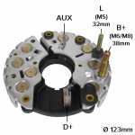 Retificador do alternador 90A Bosch N1 Chevrolet GM Omega Suprema Opel Omega Vauxhall Carlton Frontera - ligações