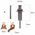 Kit de reparo do êmbolo do relé / automático do motor de partida Denso Case caminhão articulado 335 335B 340 340B colheitadeira 8120 9120 Iveco Cursor