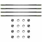 Kit parafuso prisioneiro com arruela de pressão e porca para fechamento dos mancais do motor de partida Bosch JF 12V / 24V Agrale Maxion Mercedes-Benz Volkswagen