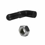 Kit parafuso L com porca sextavada para fechamento do mancal traseiro do motor de partida Bosch ED Ford Volkswagen (diâmetro de 7mm)