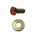 Kit parafuso cabeça sextavada com arruela lisa para fechamento da tampa do rolamento no alternador Delco Remy / Arno Chevrolet GM Chevette Kadett Monza Opala - kit