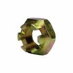 Porca castelo sextavada para chave fixa de 19mm com altura de 10mm e rosca M12 x 1.0 para induzido do motor de partida Bosch Alfa Romeo FNM