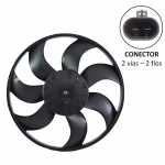 Eletroventilador/ventoinha do radiador 12V 7 pás diâmetro 360mm 300W Chevrolet GM Meriva 2006 até 2013