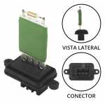 Resistência do eletroventilador/ventoinha do radiador Fiat Palio Weekend