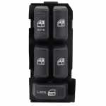 Botão/Interruptor de vidro elétrico quádruplo com trava 17 terminais porta dianteira lado esquerdo Chevrolet GM S10 Blazer 1995-2011