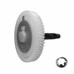 Engrenagem do motor limpador 63 dentes c/ arruela trava Bosch Ford Cargo Scania