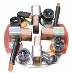 Porta-escovas 12V 8 x 25 x 21 mm para motor de partida Denso Bobcat Case Caterpillar Hitachi Land Rover Range Rover Evoque Freelander Toyota