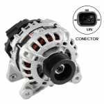 Alternador 12V 90A Bosch B3 Nissan Kicks March Versa com motor HR16DE com polia 7PK pilotado