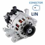 Alternador pilotado 12V 90A Valeo FG9T Toyota Yaris com motor 1NR-FBE 2018 até 2021