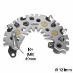 Retificador do alternador 85A / 100A / 120A Magneti Marelli A127IR Alfa Romeo 145 146 156 GTV Fiat Brava Bravo Coupé Ducato Marea Palio Punto Stilo - ligações