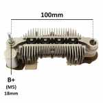 Retificador do alternador 90A Chery Cielo Tiggo