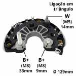 Retificador do alternador 120A Bosch HD10 LEB Caterpillar caminhão de mineração fora de estrada escavadeira motoniveladora pá carregadeira pavimentadora de asfalto trator de esteiras