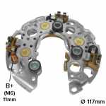 Retificador do alternador 100A Denso Honda Accord Civic - ligações