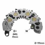 Retificador do alternador 120A Magneti Marelli A115IM / A127IM Fiat Brava Palio Punto Uno Land Rover Range Rover - ligações