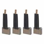 Jogo de escovas 12V 8 x 25 x 19 mm para motor de partida Iskra / Mahle / Letrika Atlas Copco Bobcat Case John Deere Massey Ferguson Valtra