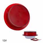 Módulo para Lanterna traseira de posição/freio LED 12V redonda com lente bojuda Ø 99mm vermelha lado direito/esquerdo universal