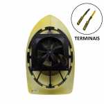 Eletroventilador interno exaustor 24V diâmetro 198mm soprante cúpula de ar para exaustor de teto ônibus