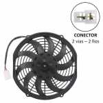 Eletroventilador axial do radiador 24V 10 pás diâmetro 253mm (10 polegadas) 130W 3590 RPM soprante IP68 universal (com e sem ar-condicionado)