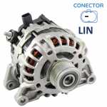 Alternador pilotado 12V 150A Bosch EL5 HED Fiat Fastback Pulse Toro com motor GSE T200 T270