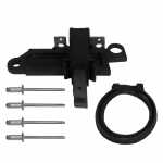 Porta-escovas 12V 8 x 5 x 26 mm para alternador Lucas Indiel Peugeot 306 405 Renault Clio Volkswagen Gol Parati Saveiro (com kit de rebites) - kit