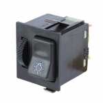 Botão/interruptor de luzes/farol com reostato/dimmer 12V Mercedes-Benz MB caminhão FPN (cara-chata) e HPN (bicudo) e ônibus 1214 1218 1418 1614 1618 1620 1621 1625 1714 1720 1721 1723 2314 2318 2418