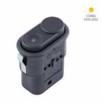 1 (um) botão/interruptor de vidro elétrico novo