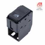 Botão/interruptor de vidro elétrico traseiro portas traseiras lado esquerdo e direito Volkswagen VW Gol Parati G2 (bola/bolinha) CLi GL GLS GTi TSi (tecla preta) 1998 até 2000