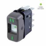 Botão/interruptor painel 2 estágios 8 terminais 12V Mercedes-Benz MB caminhão 709 710 713 913 914 1218 1418 1618 1935 2318 2325 2638 LO812 LO814 Marcopolo ônibus GV G5 Paradiso Torino Viaggio Volare tecla marrom