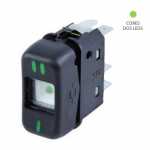 Botão/interruptor painel 2 estágios 6 terminais 12V Mercedes-Benz MB caminhão 709 710 713 913 914 1218 1418 1618 1935 2318 2325 2638 LO812 LO814 Marcopolo ônibus GV G5 Paradiso Torino Viaggio Volare