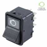 Botão/interruptor freio motor 12V / 24V Mercedes-Benz caminhão Marcopolo ônibus