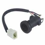 Comutador de ignição 3 terminais (pinos) com adaptador com chicote curto 3 saídas Mercedes-Benz MB caminhão ônibus Marcopolo Volare