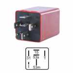 Relé temporizador do limpador de pára-brisa 12V 6 terminais Troller T4 Volkswagen VW Fox Fusca Gol Kombi Parati Passat Saveiro Santana Quantum