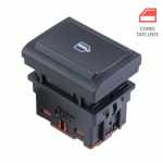 Botão/interruptor de vidro elétrico simples painel porta traseira lado direito Volkswagen VW Gol Voyage G5 2008 até 2012