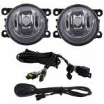 Kit farol auxiliar de milha (longo alcance) com lente de vidro para lâmpada H11 com botão interruptor e chicote Citroen C3 Peugeot 207 307 Renault Sandero