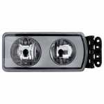 Farol principal duplo lado direito com lente de vidro para lâmpadas H7 Iveco Cursor Stralis Tector Trakker