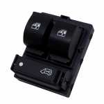 Botão/Interruptor de vidro elétrico duplo com trava 8 terminais porta dianteira lado esquerdo LED laranja Fiat Boxer Ducato Jumper