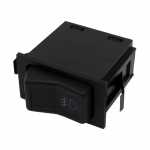 Botão/interruptor de farol auxiliar de neblina sem reostato 1 estágio 4 terminais 12V LED verde Volkswagen Gol Parati Saveiro Santana Quantum