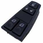 Botão/Interruptor de vidro elétrico quádruplo com trava e desembaçador 18 terminais porta dianteira lado esquerdo Volvo FH12 FM12 NH12 FH16 FM9