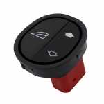 Botão/interruptor de vidro elétrico simples 6 terminais porta dianteira lado direito com LED verde Ford Fiesta Ka