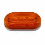 Lanterna delimitadora lateral oval âmbar LED bivolt lado direito/esquerdo universal