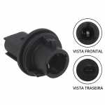 Soquete para lâmpada 1 polo com encaixe Ø 21mm para lanterna dianteira de pisca Scania série 5